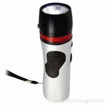Dynamo Radio with 3 x LED Bright Torch and Siren/Alarm and iPhone Charge